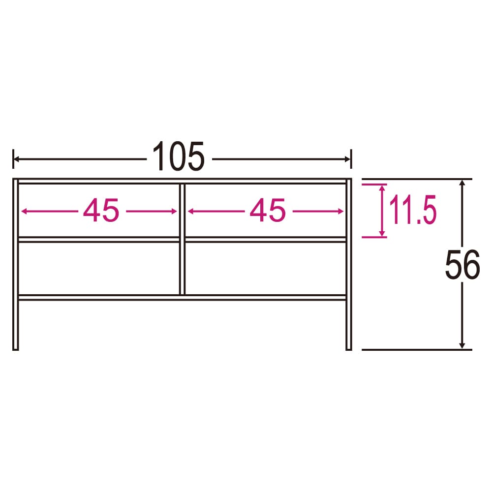 AeB[NNVbNV[Y su 105cm s40cm 56cm @}iPʁFcmj [s34cm ԕ͓A͊O\łB