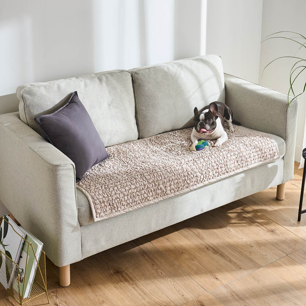 �C�^���A���\�t�@�v���e�N�^�[ �x�[�W���E��63�~120cm�@���g���̃\�t�@�Ɉꖇ�v���X���邾���ŃV�[�g�����ꂩ����Ȃ������S�n���A�b�v