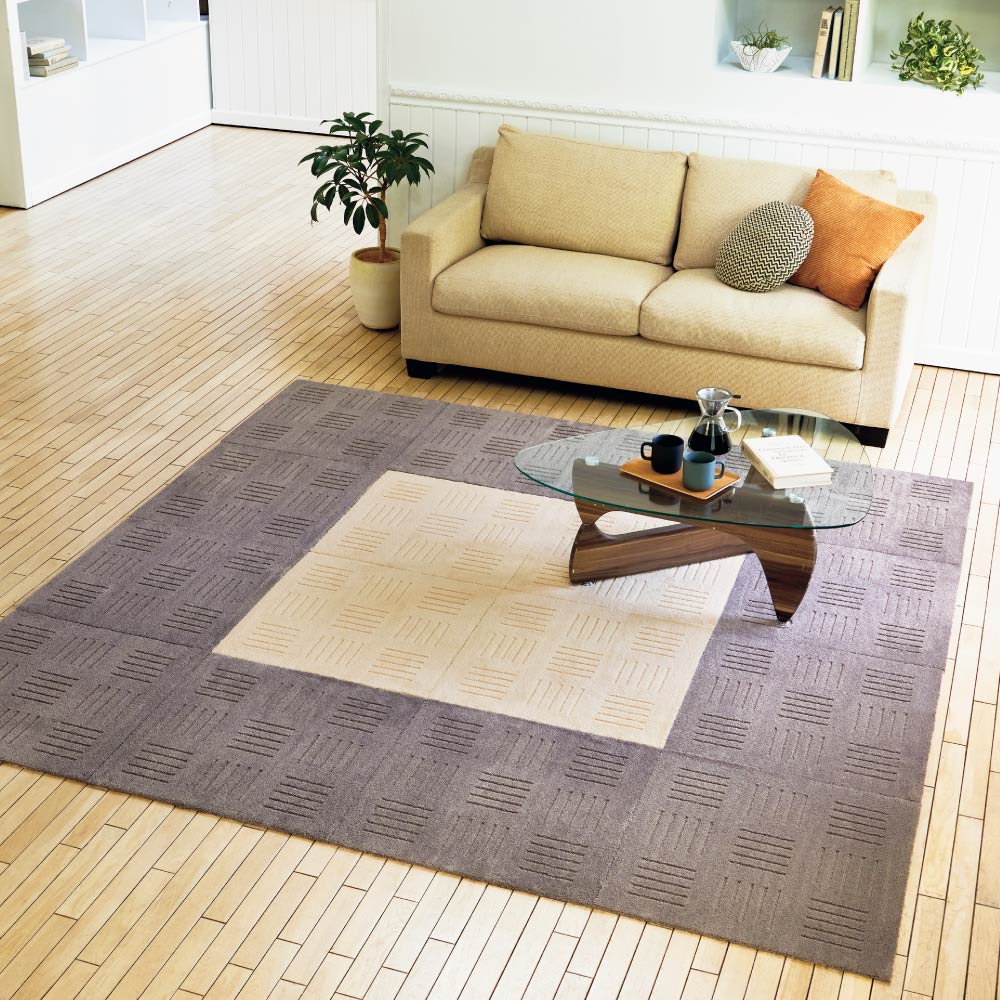 �s�^�v���X�iR�j�^�C���}�b�g ��60�~60cm�i���F2���g�j �i�ʐ^�́A(�A)�x�[�W��4���� (�C)�u���E��12�����g�p�j  ���ʂŕ\�������V���v���ȃX�N�G�A���̃}�b�g���A�I�V�����ȃ��r���O���O�ɁB