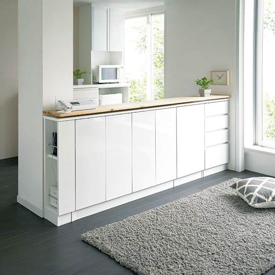 �z����������J�E���^�[�����[�� 4���� �s��120cm�E���s25cm�E����60�`103cm�^����1cm�P�ʃI�[�_�[�t