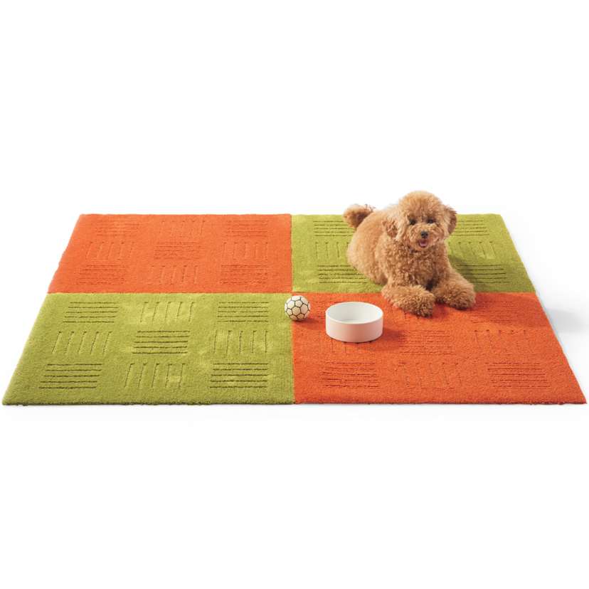 �s�^�v���X�iR�j�^�C���}�b�g ��60�~60cm�i���F2���g�j �i�ʐ^�́A(�E)�O���[��2���� (�G)�I�����W2�����g�p�j  �Y���ɂ����A���ꂽ��O���Đ􂦂�̂ŁA�y�b�g�p�X�y�[�X�ɂ��������߁B