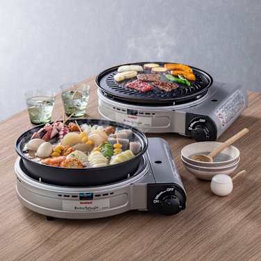 イワタニ ビストロの達人プラス グリルプレート&焼き肉プレート付きのディノス特別セット!