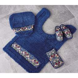Fabric by BEST OF MORRIS トイレタリー〈いちご泥棒〉 トイレマット耳長
