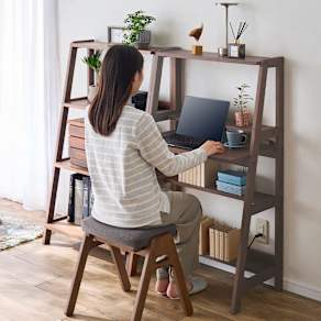 �V�R�؃R���p�N�g���r���O�f�X�N�V���[�Y �f�X�N ��70cm���s40cm����117cm �ʐ^