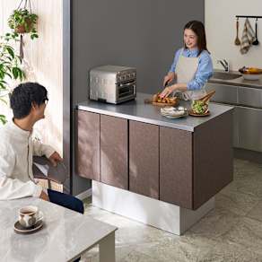 �w�䂪�t���Â炢�J���[�|��V�̃A�C�����h�J�E���^�[ ��120cm���s70cm����87.5cm �ʐ^