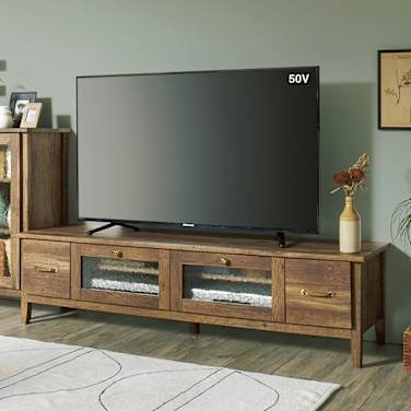 【レンタル商品】男前なブラウンヴィンテージ調シリーズ テレビ台 幅152cm